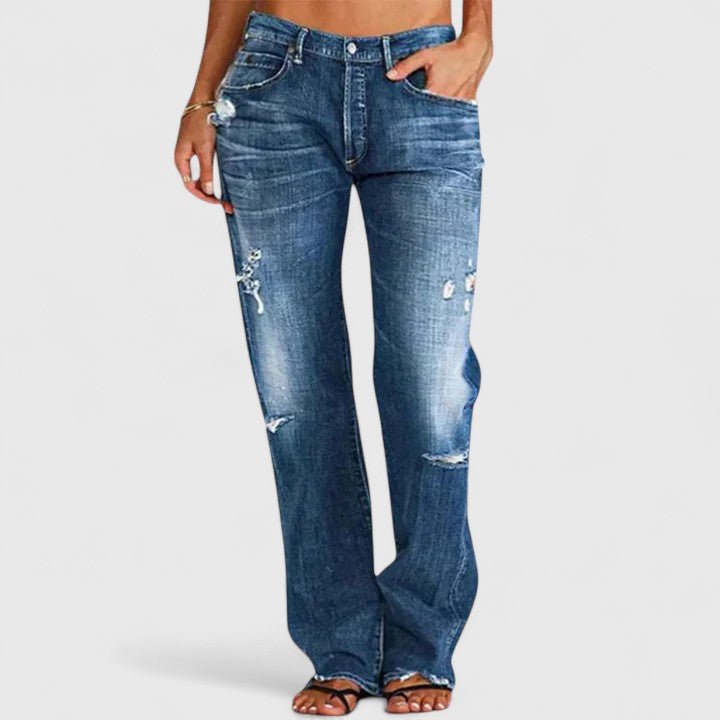 Damen Jeans Distressed-Details | Elegant Hero