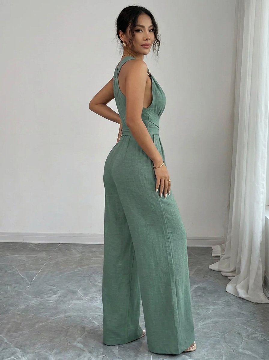 Damen Jumpsuit-Set Ringträger | Zweiteiler Close Up
