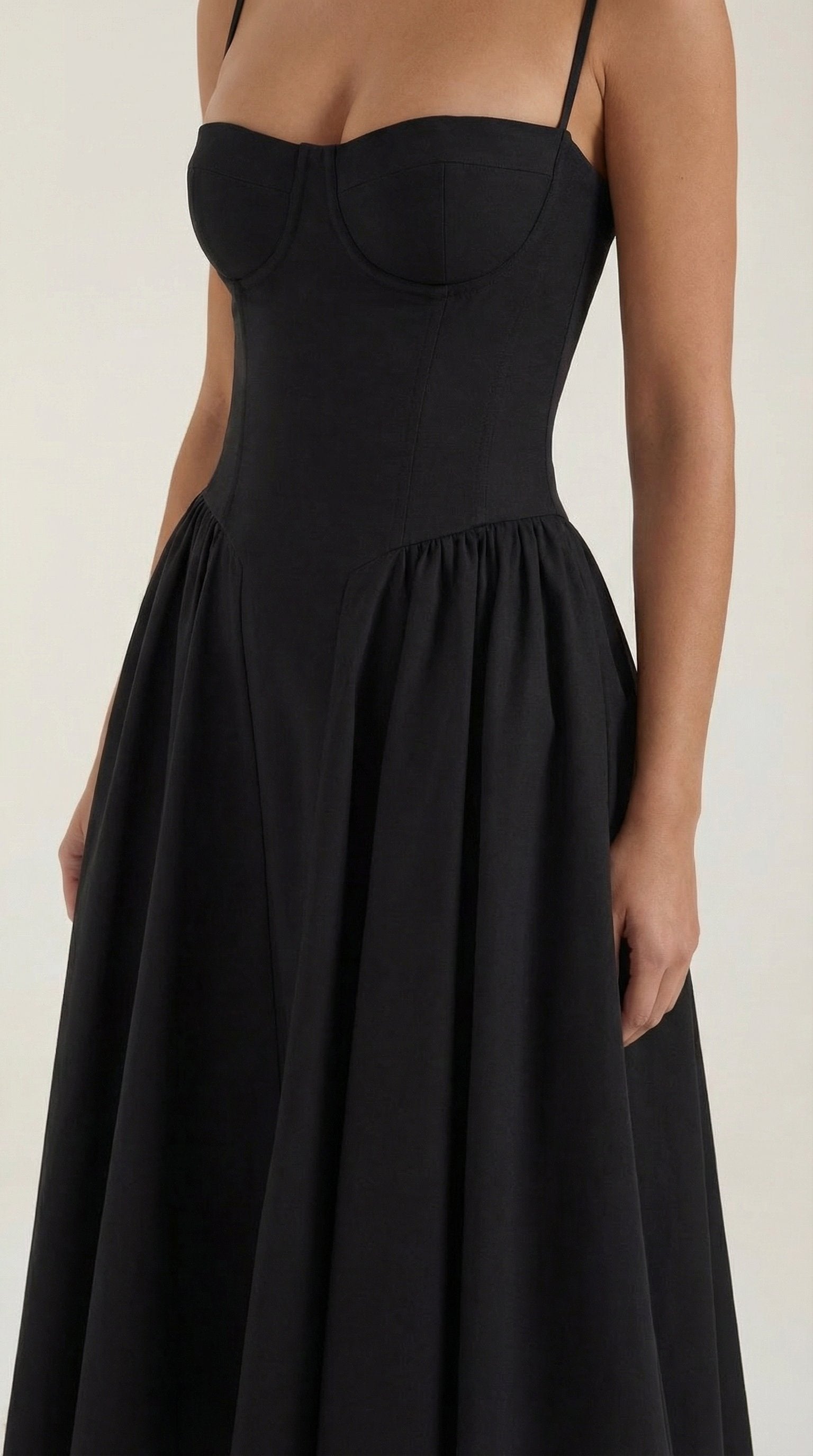 Damen Korsett Midikleid | Trägerkleid View 13