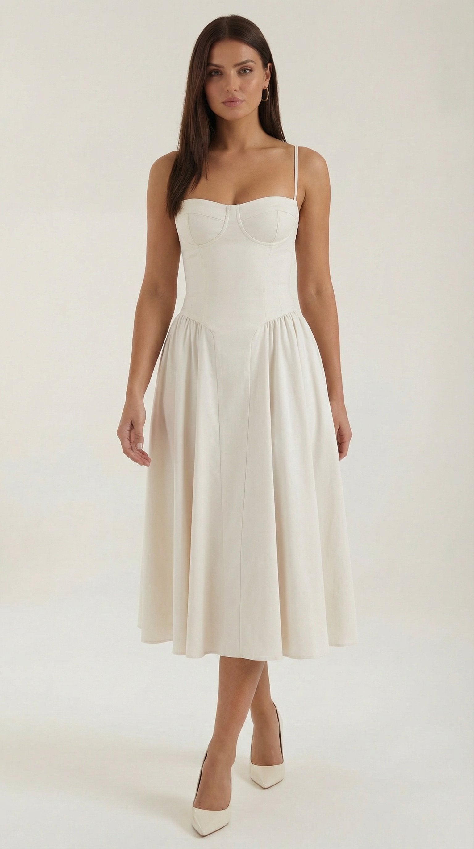Damen Korsett Midikleid | Trägerkleid View 16