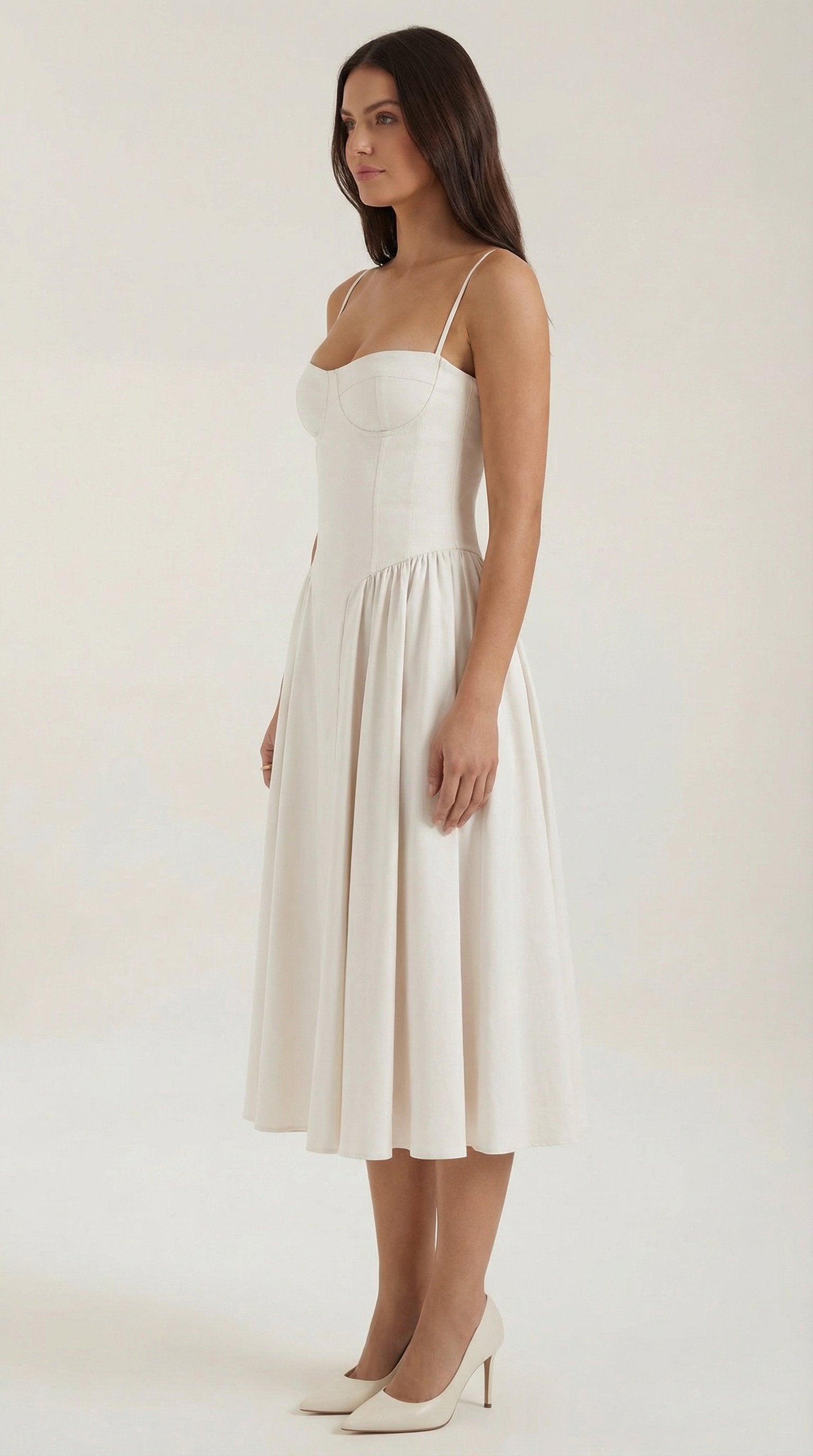 Damen Korsett Midikleid | Trägerkleid View 17
