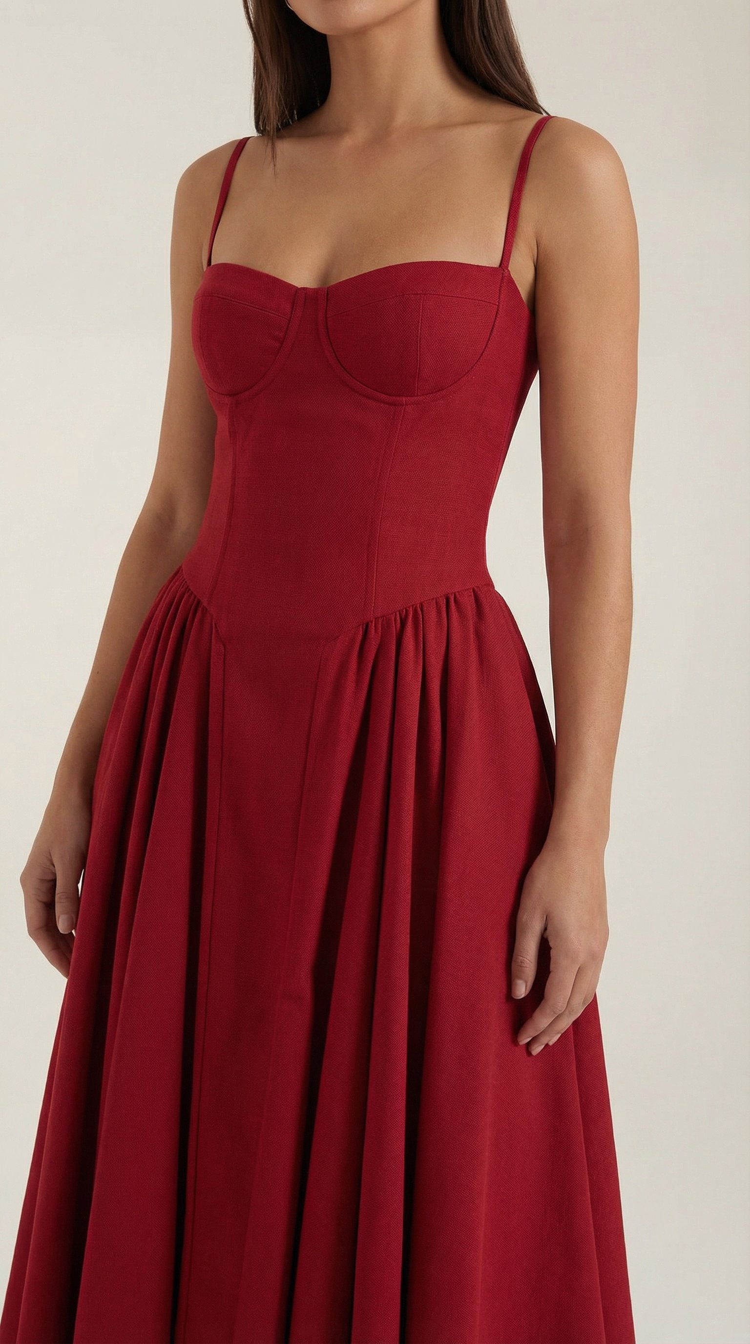 Damen Korsett Midikleid | Trägerkleid View 23