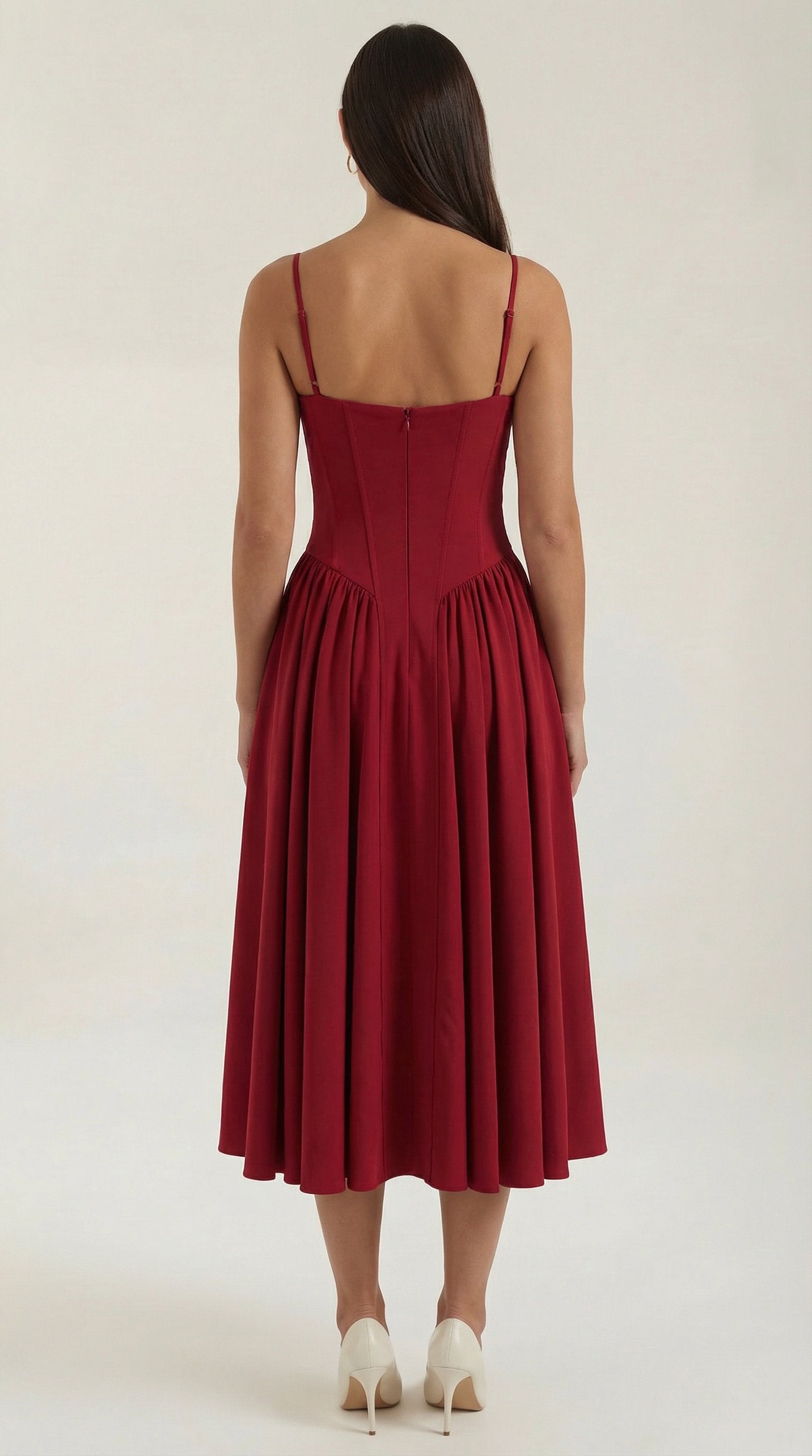 Damen Korsett Midikleid | Trägerkleid View 24