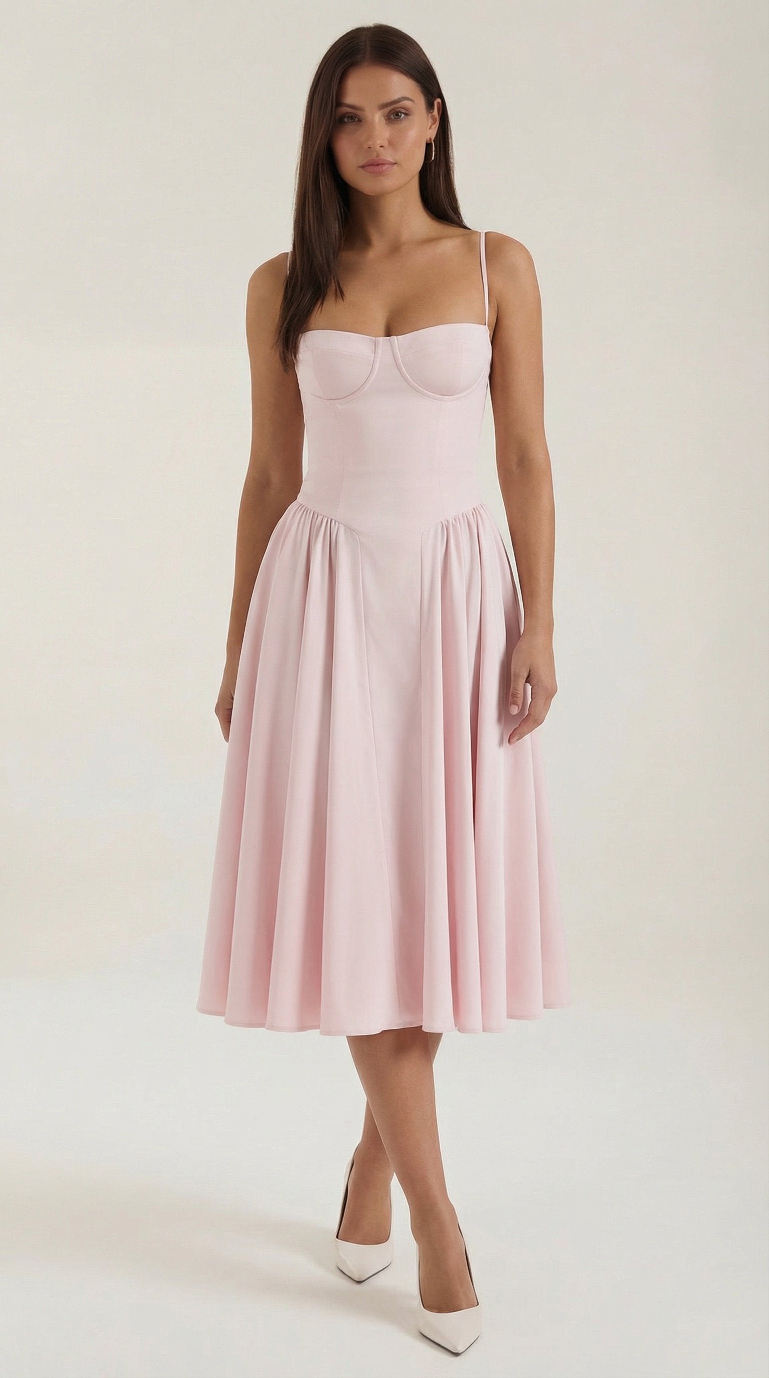 Damen Korsett Midikleid | Trägerkleid View 26