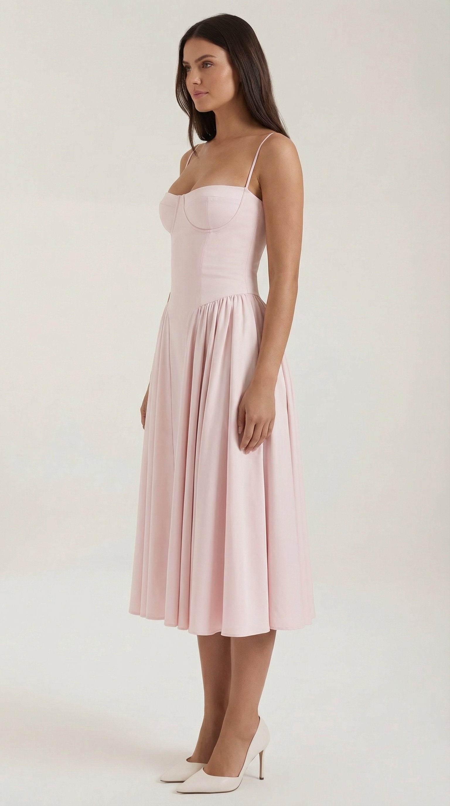 Damen Korsett Midikleid | Trägerkleid View 27