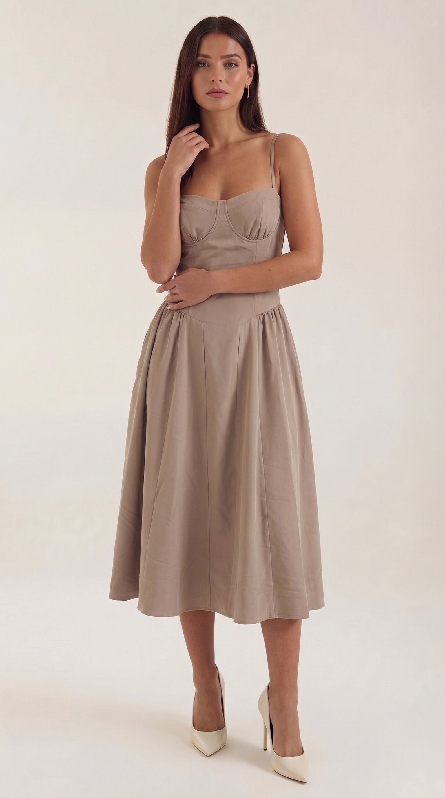 Damen Korsett Midikleid | Trägerkleid View 31