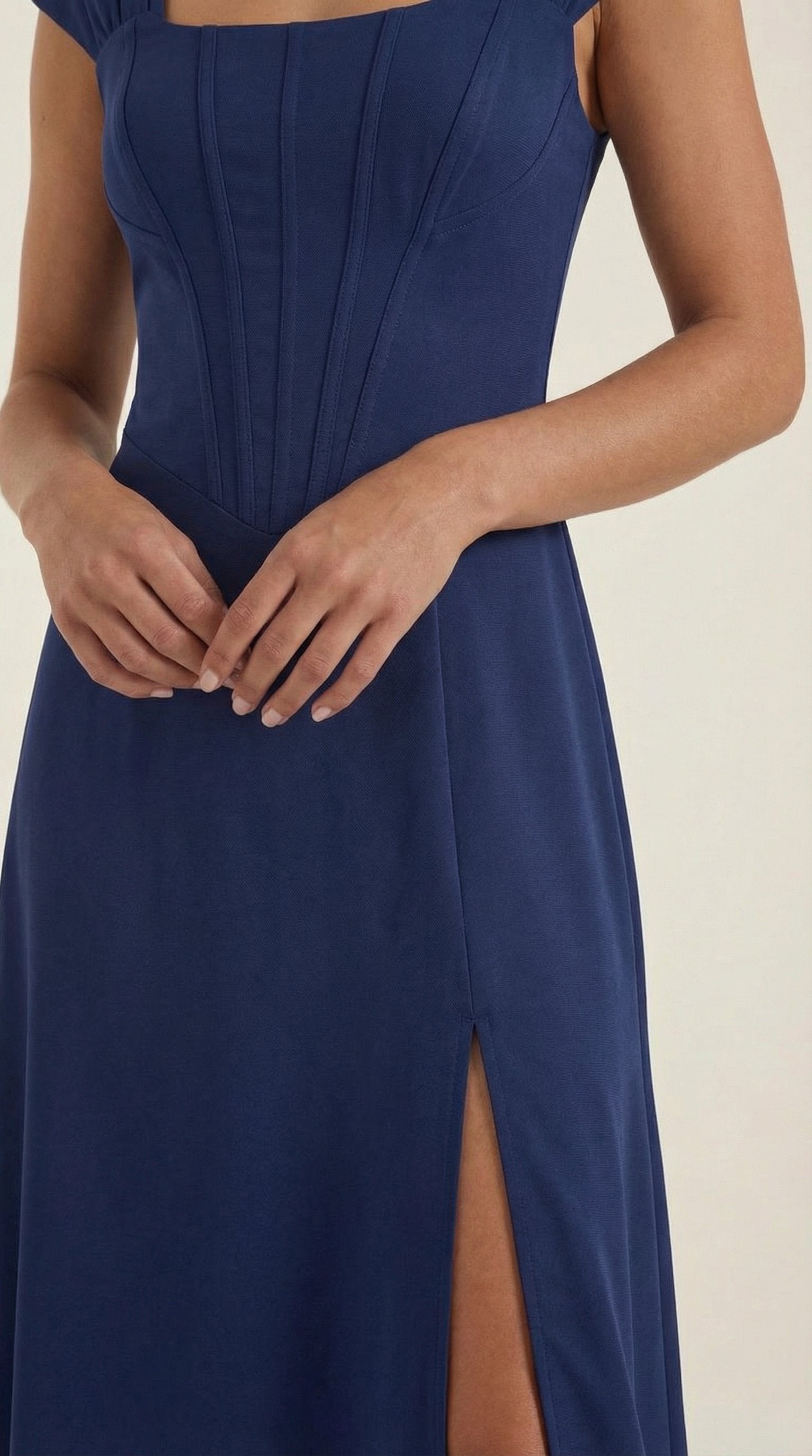 Damen Korsett Sommerkleid | Eckiger Ausschnitt View 18