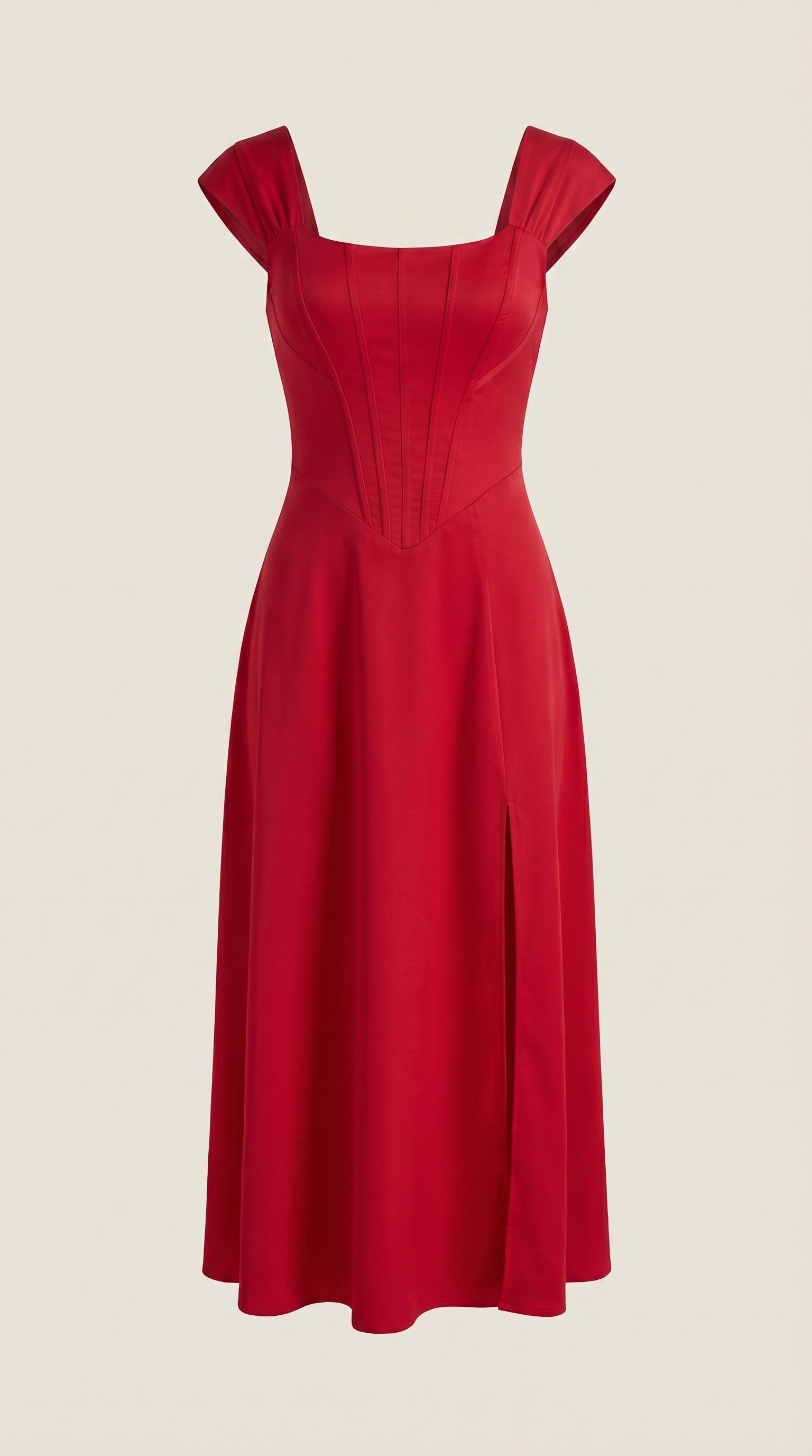 Damen Korsett Sommerkleid | Eckiger Ausschnitt View 25