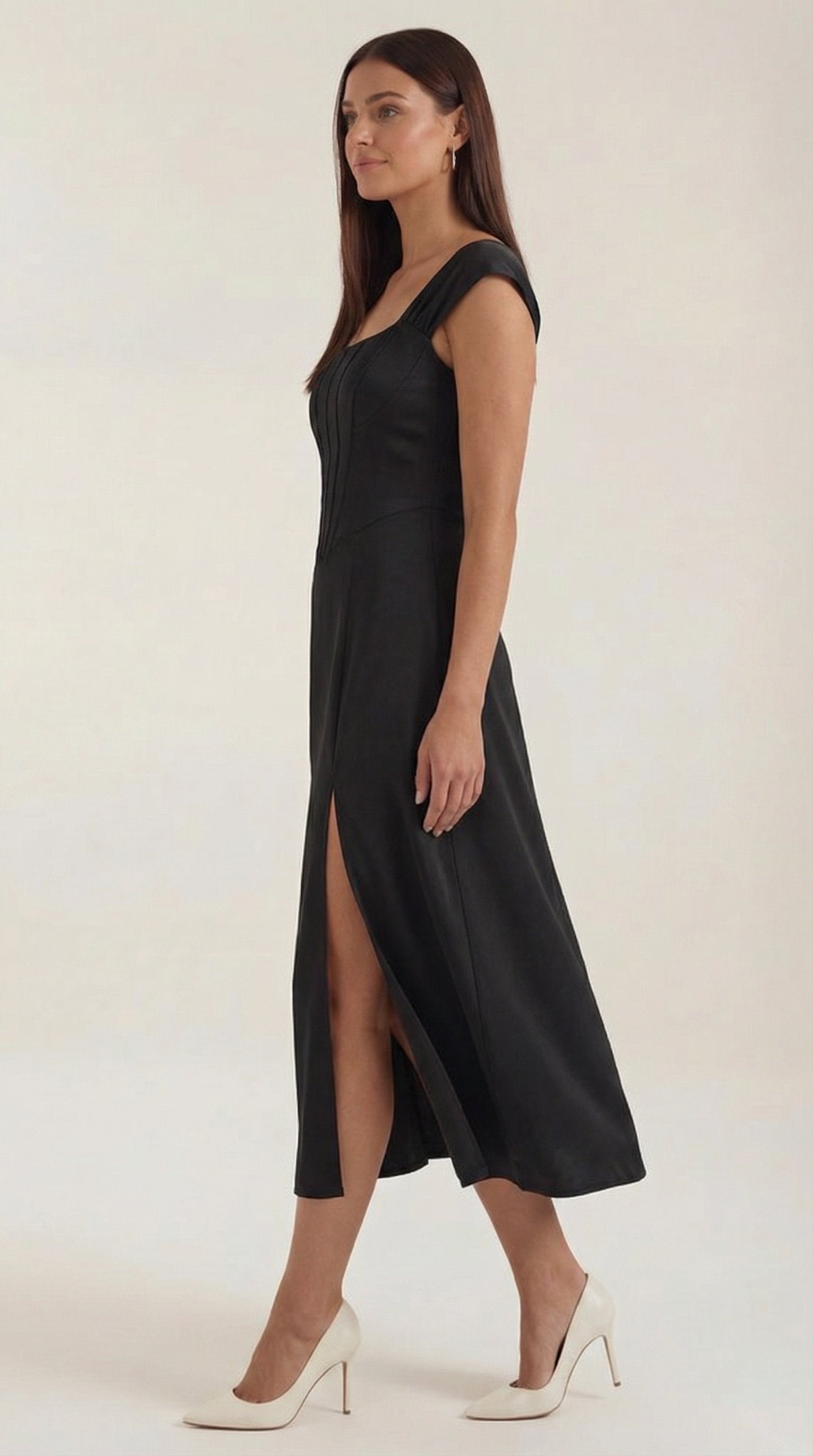Damen Korsett Sommerkleid | Eckiger Ausschnitt View 27