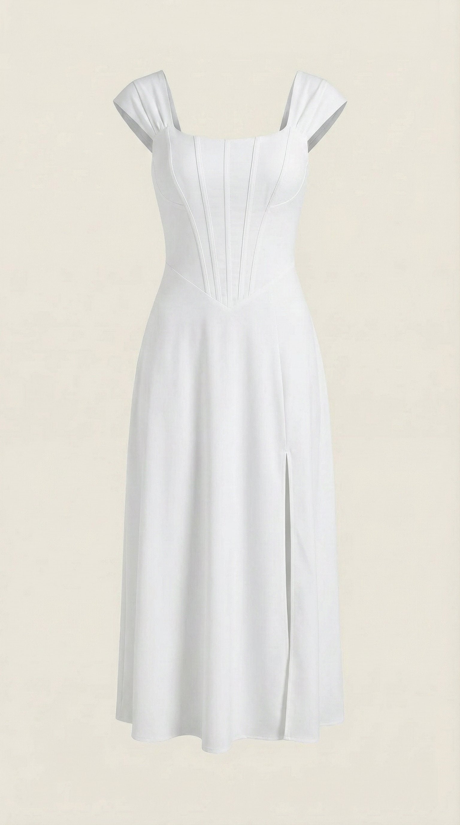 Damen Korsett Sommerkleid | Eckiger Ausschnitt View 35