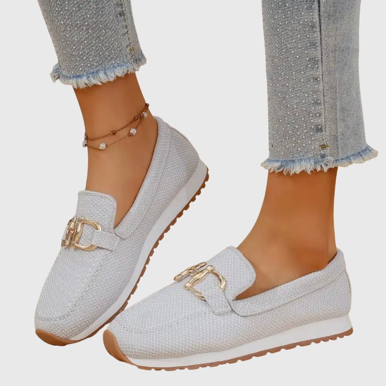Damen Loafer Kettenschnalle | Orthopädisch Back