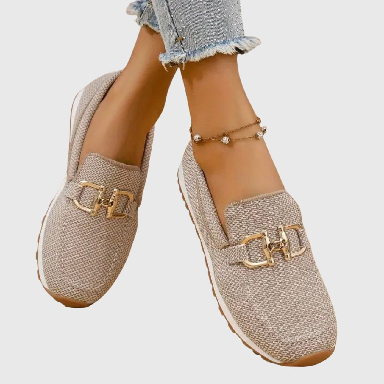 Damen Loafer Kettenschnalle | Orthopädisch Front