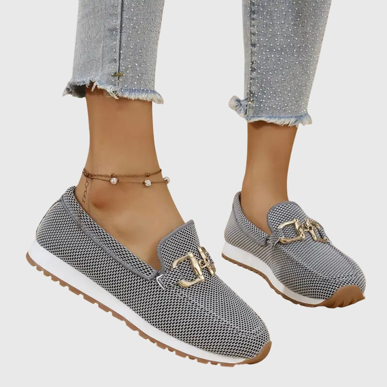 Damen Loafer Kettenschnalle | Orthopädisch Full