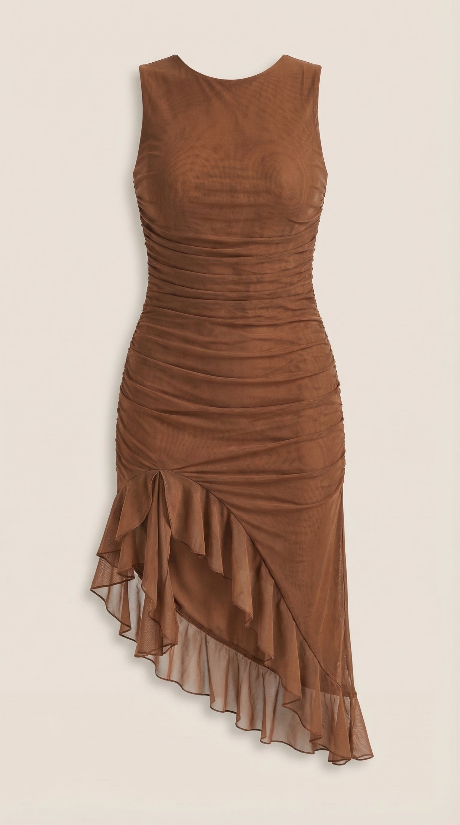 Damen Midikleid Asymmetrischer Saum | Rüschen Alternate
