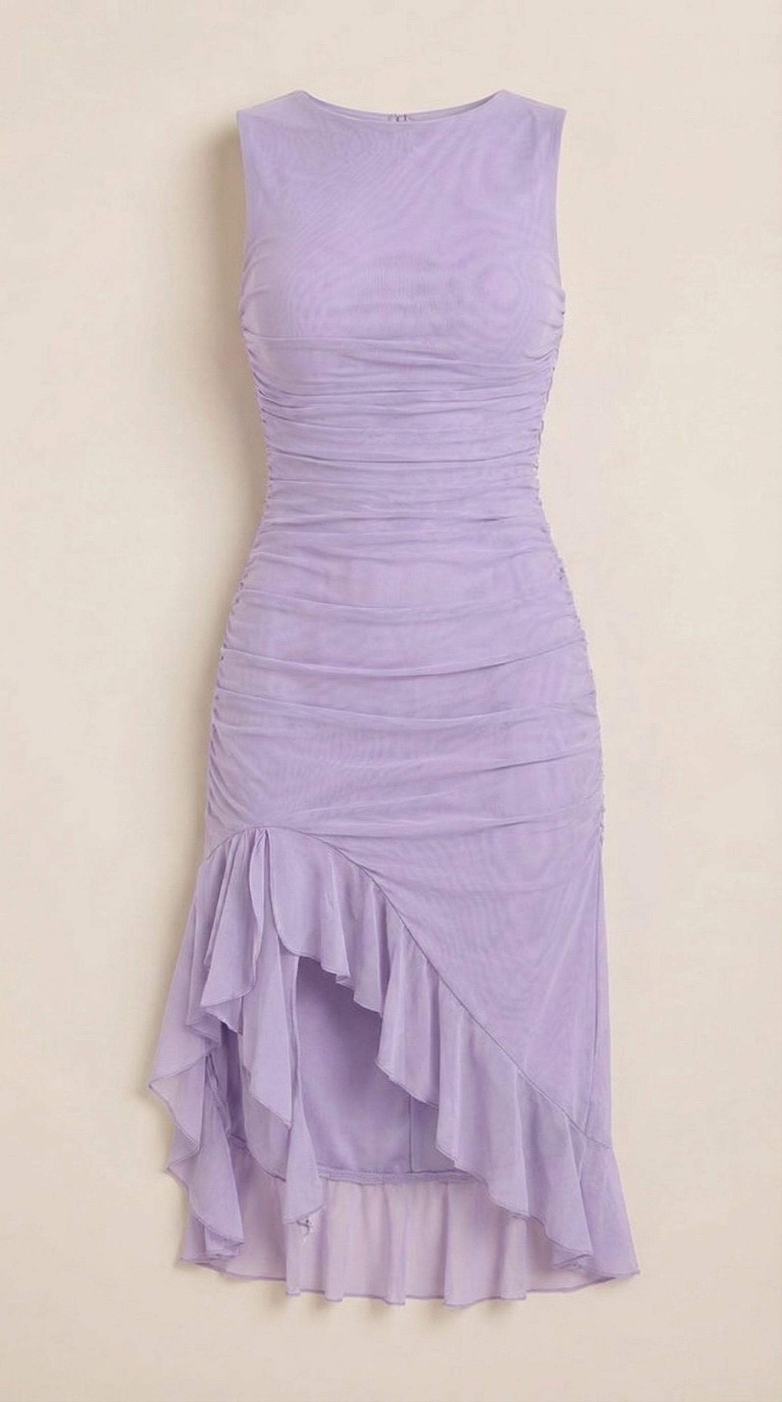 Damen Midikleid Asymmetrischer Saum | Rüschen View 15