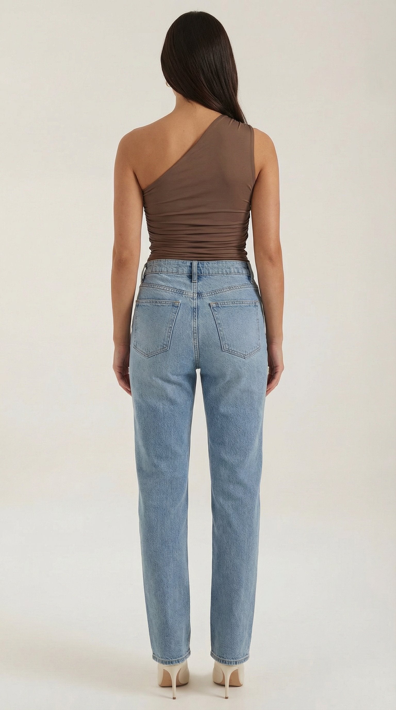 Damen One-Shoulder Top | Ärmellos Full