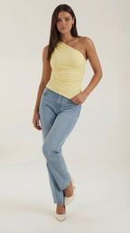 Damen One-Shoulder Top | Ärmellos