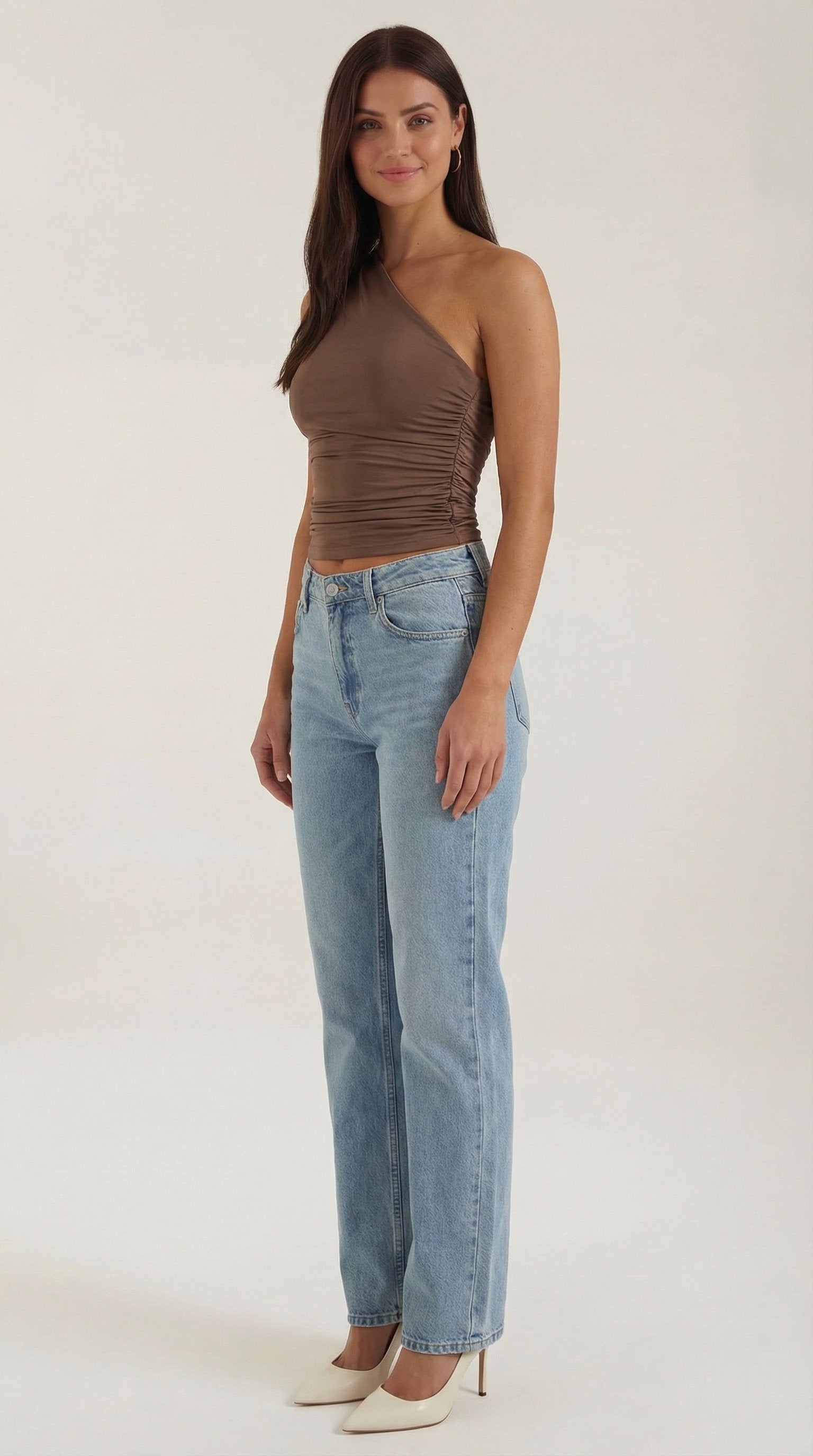 Damen One-Shoulder Top | Ärmellos Lifestyle