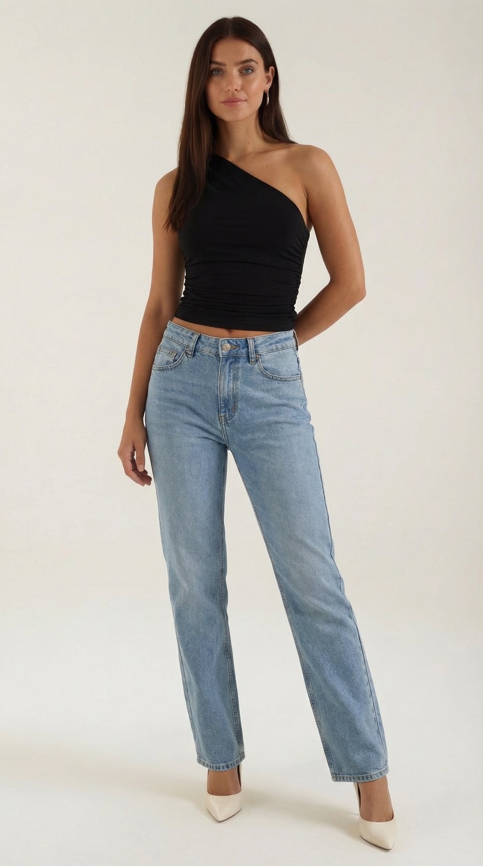 Damen One-Shoulder Top | Ärmellos View 11