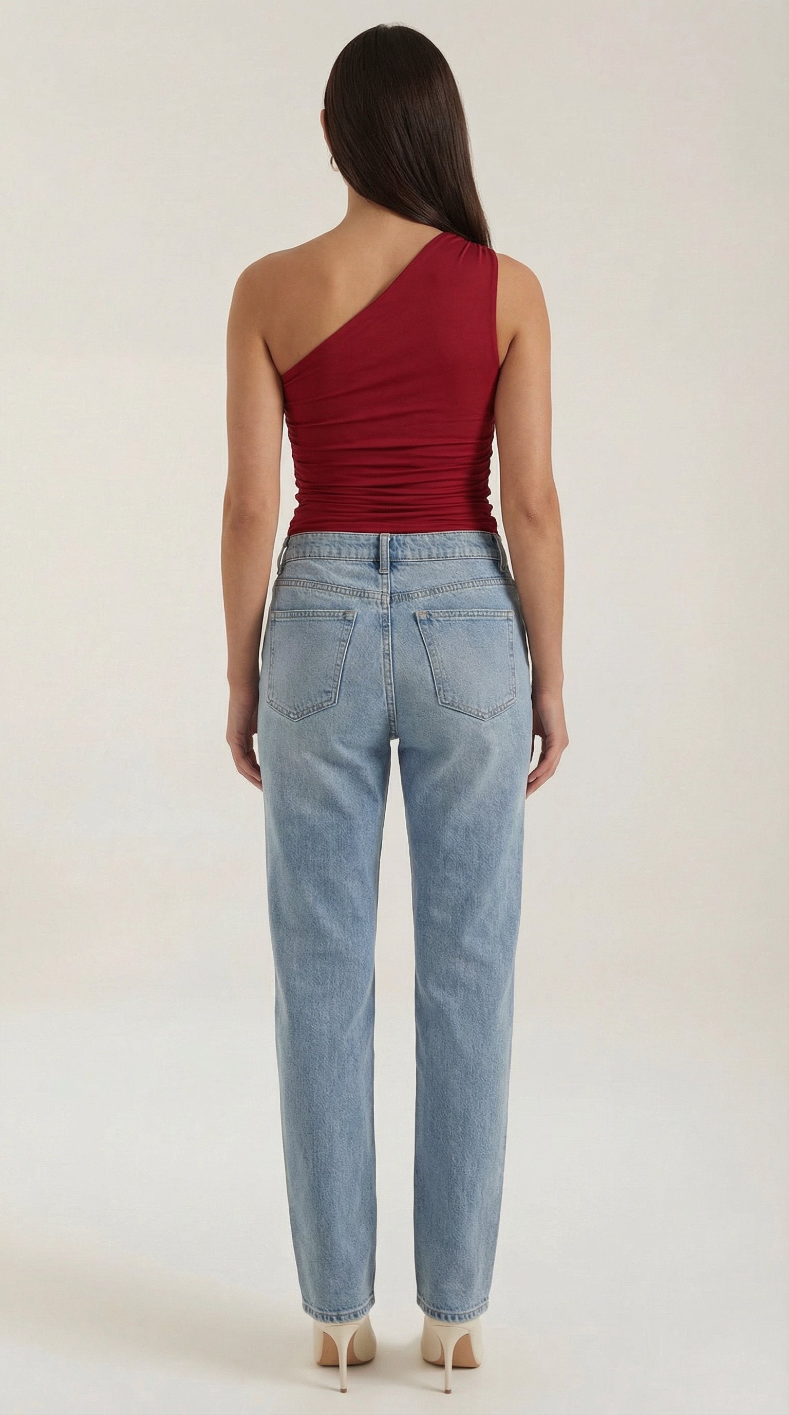 Damen One-Shoulder Top | Ärmellos View 19