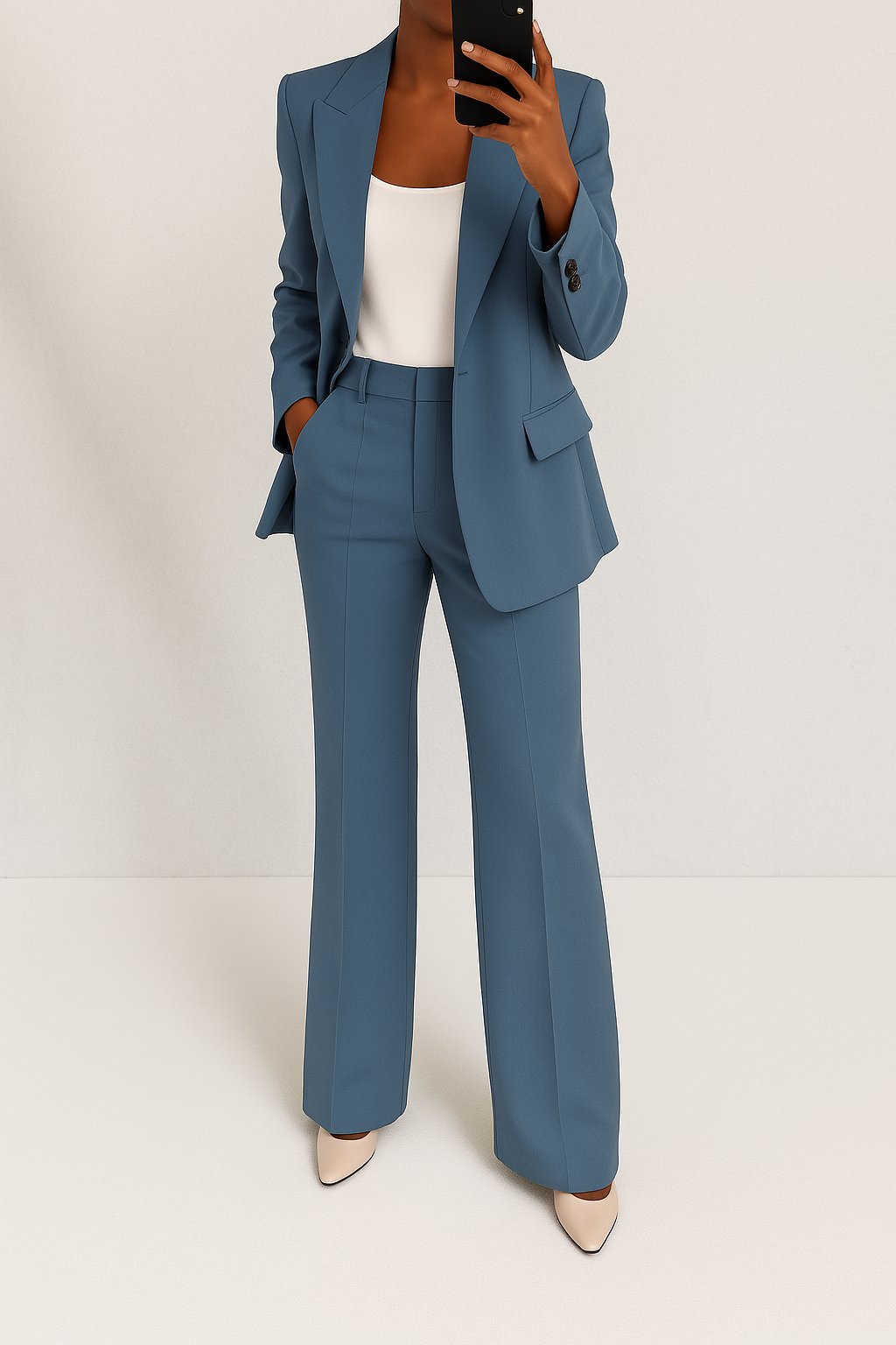 Damen Oversized Blazer Set | Klassisch Front