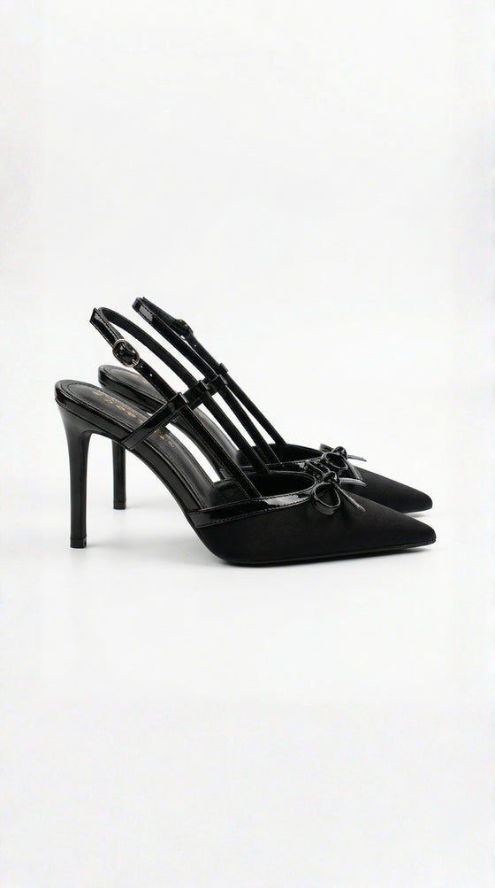 Damen Pumps Riemchen-Slingback | Satin
