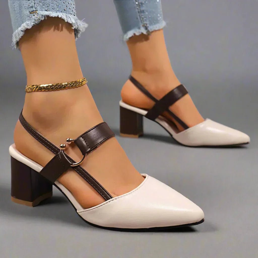 Damen Pumps Transparenter Absatz | Orthopädisch Close Up