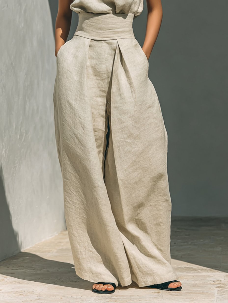 Damen Rollkragen Zweiteiler | Weite Hose Lifestyle