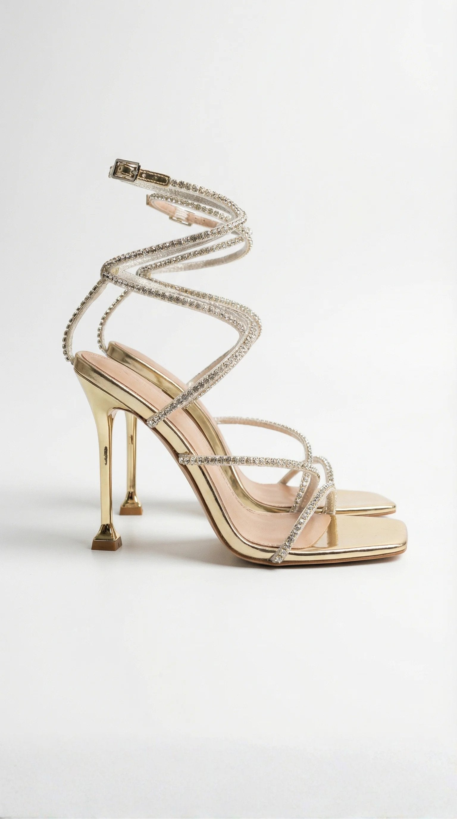 Damen Sandaletten Strass-Riemen | Stiletto Hero