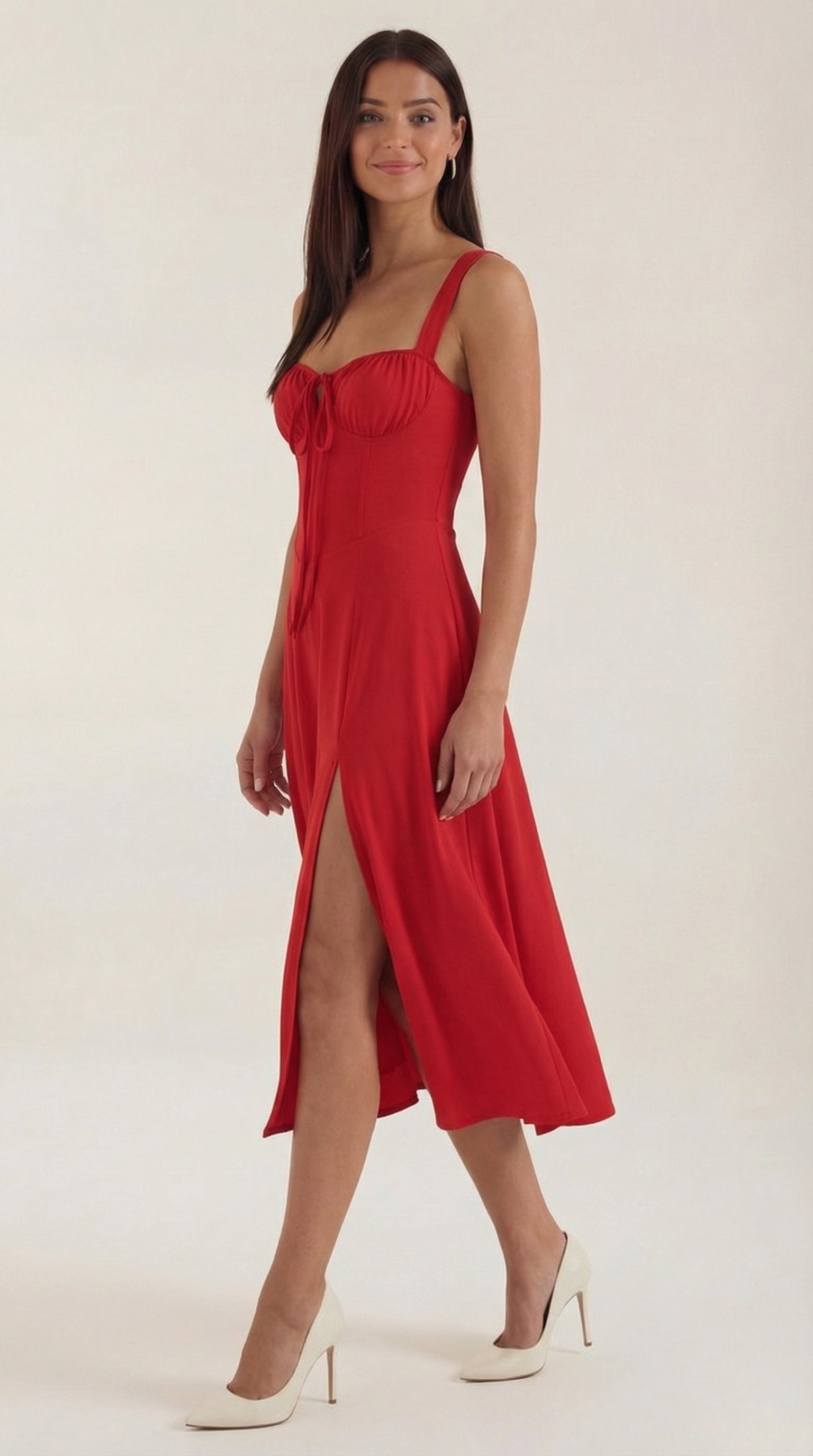 Damen Schnür Midikleid | Ausgestellt View 12