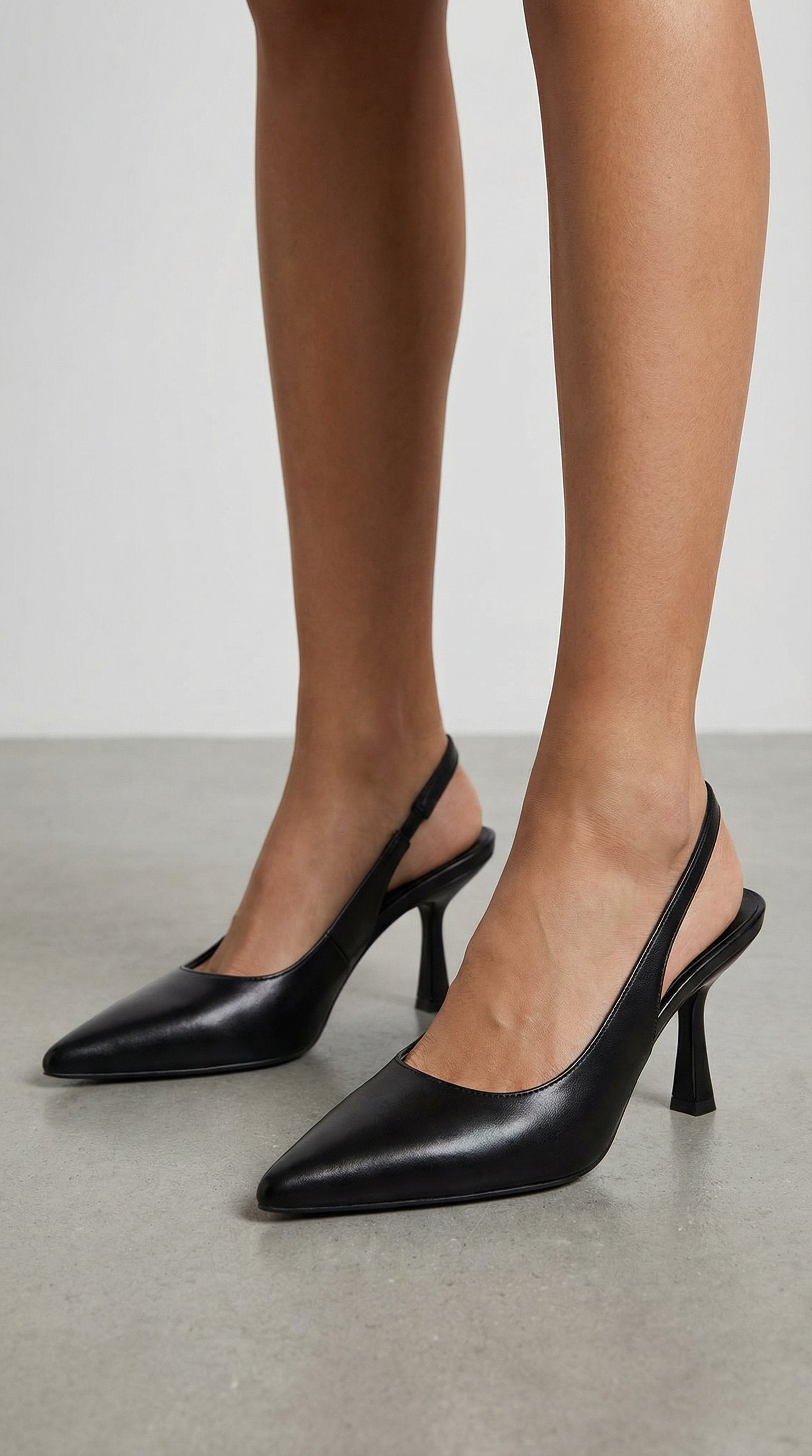 Damen Slingback Pumps | Eleganter Absatz Close Up