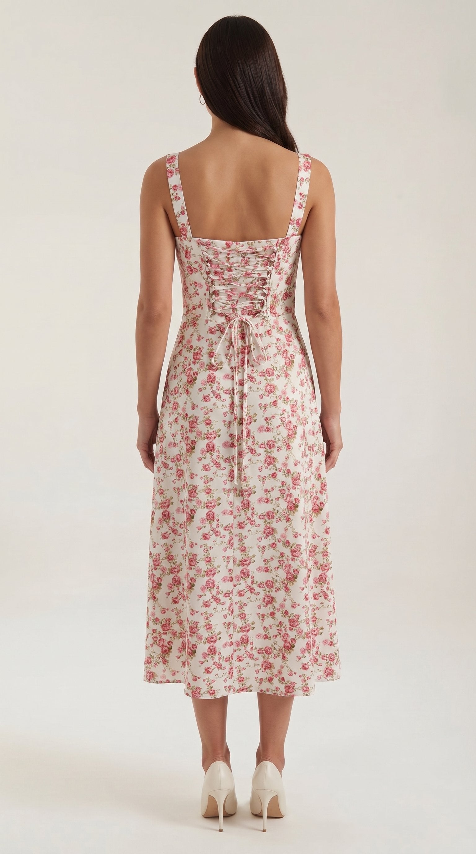 Damen Sommerkleid Seitenschlitz | Midi Full