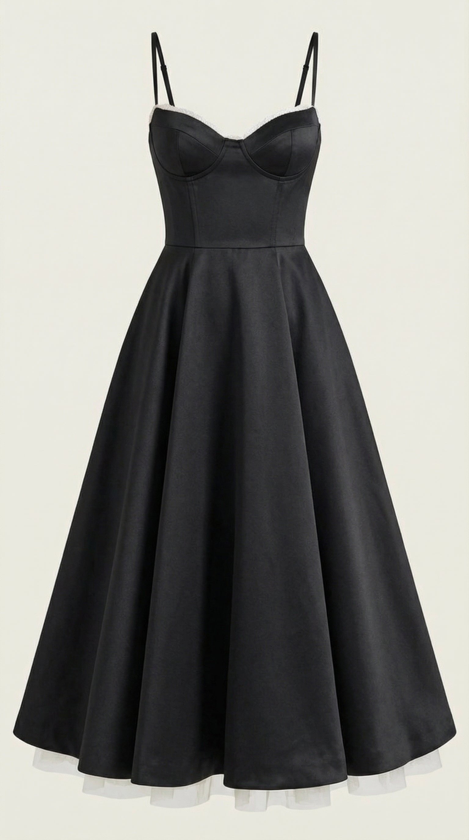 Damen Tüll Midikleid Korsett | Ausgestellt View 20