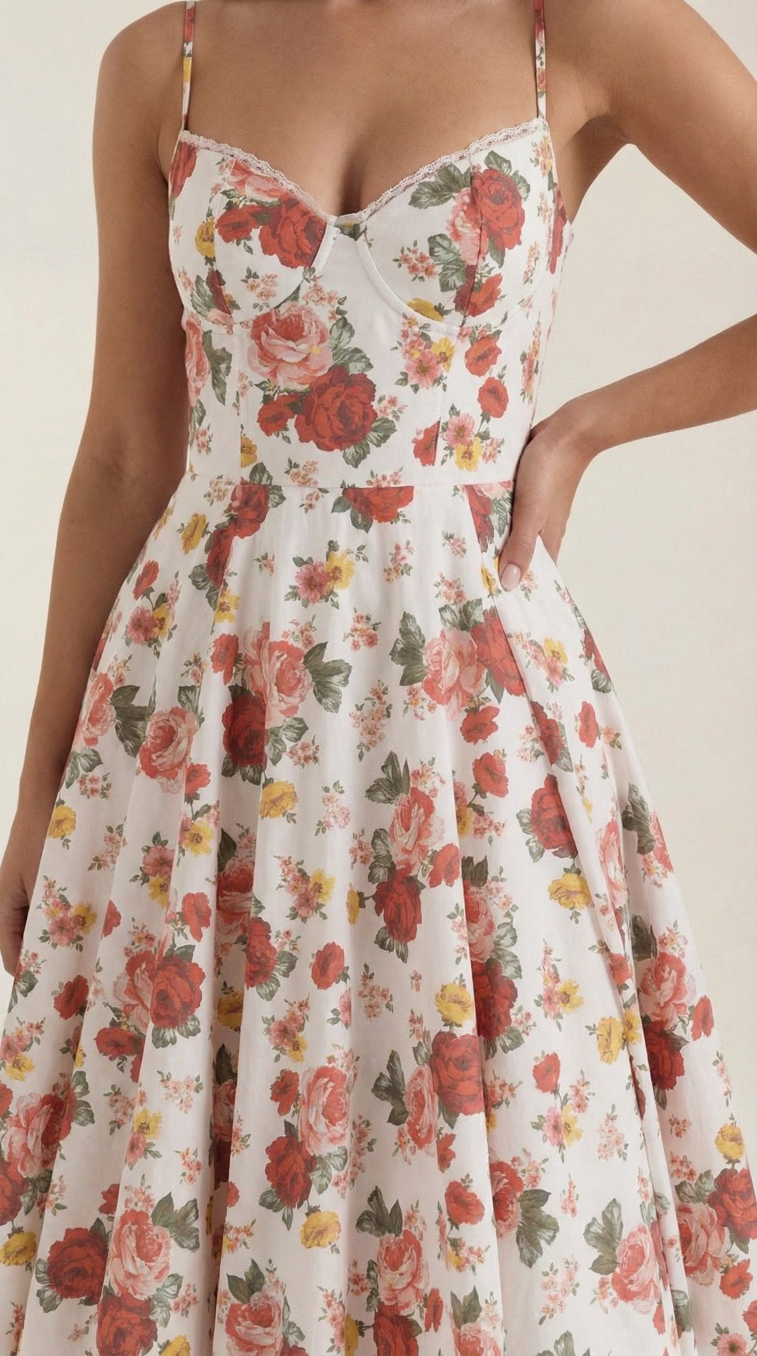 Damen Tüll Midikleid Korsett | Ausgestellt View 33