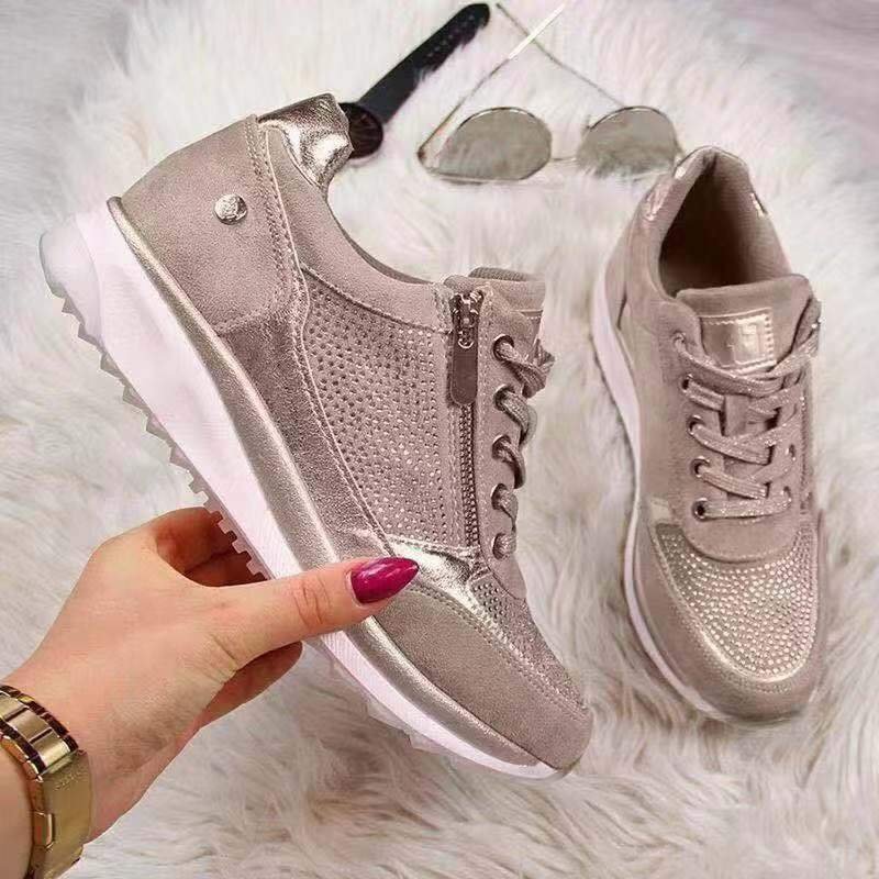 Damen Turnschuhe Strass-Verzierung | Orthopädisch Hero