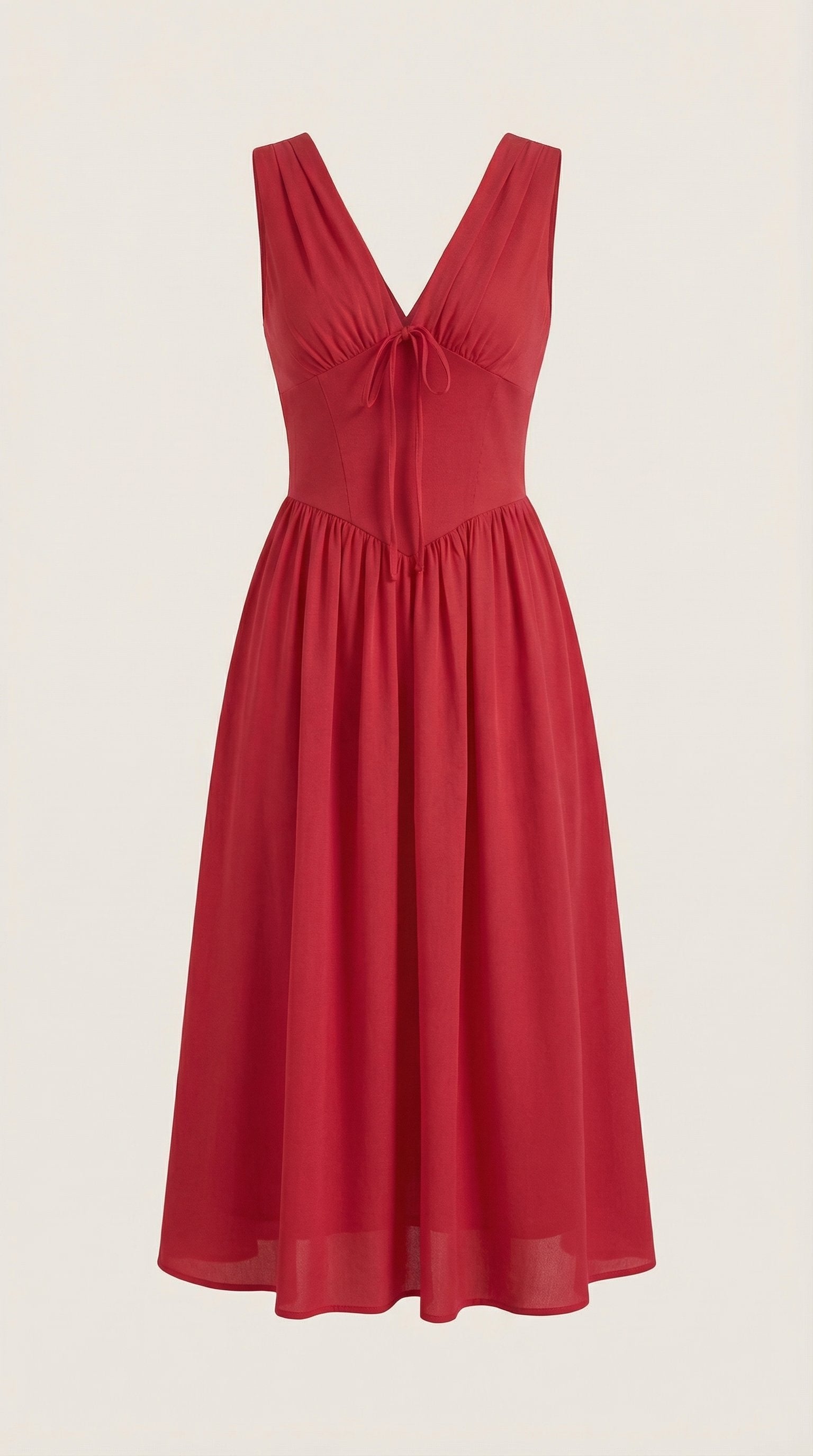 Damen V-Ausschnitt Sommerkleid | Midi View 15