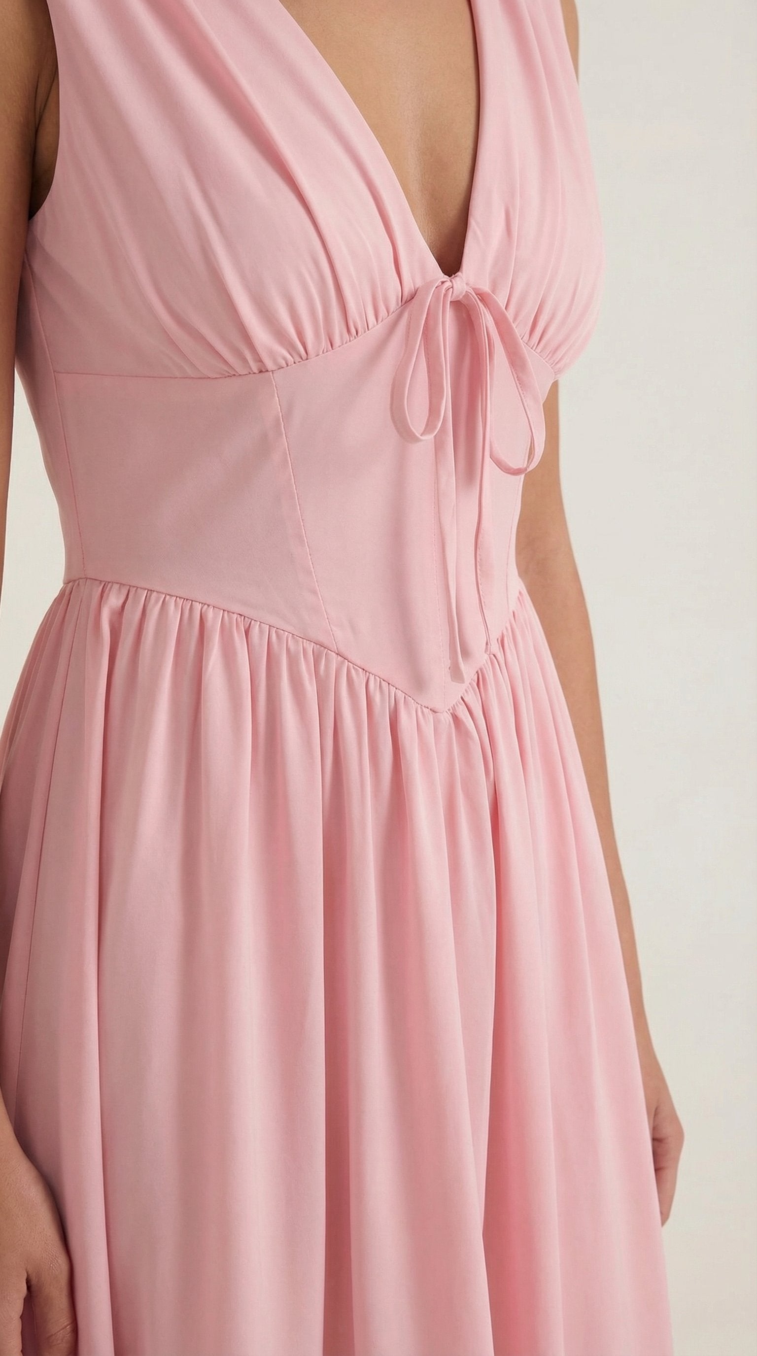 Damen V-Ausschnitt Sommerkleid | Midi View 18