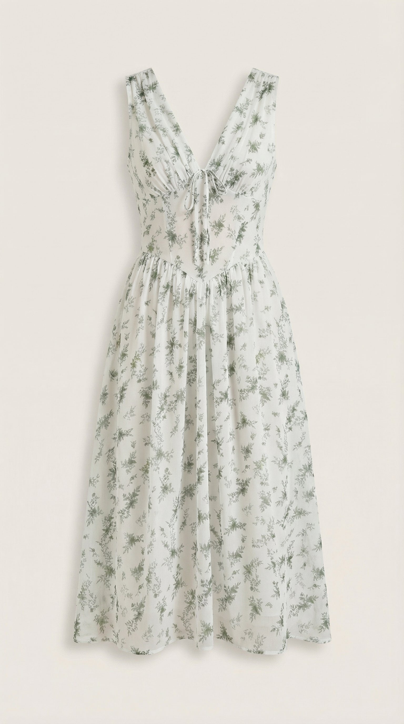 Damen V-Ausschnitt Sommerkleid | Midi View 30