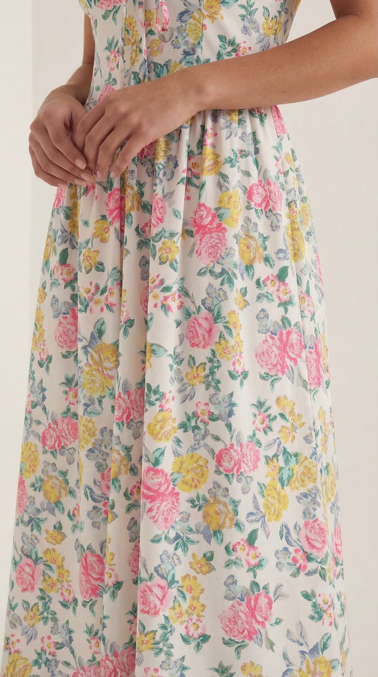 Damen V-Ausschnitt Sommerkleid | Midi View 33