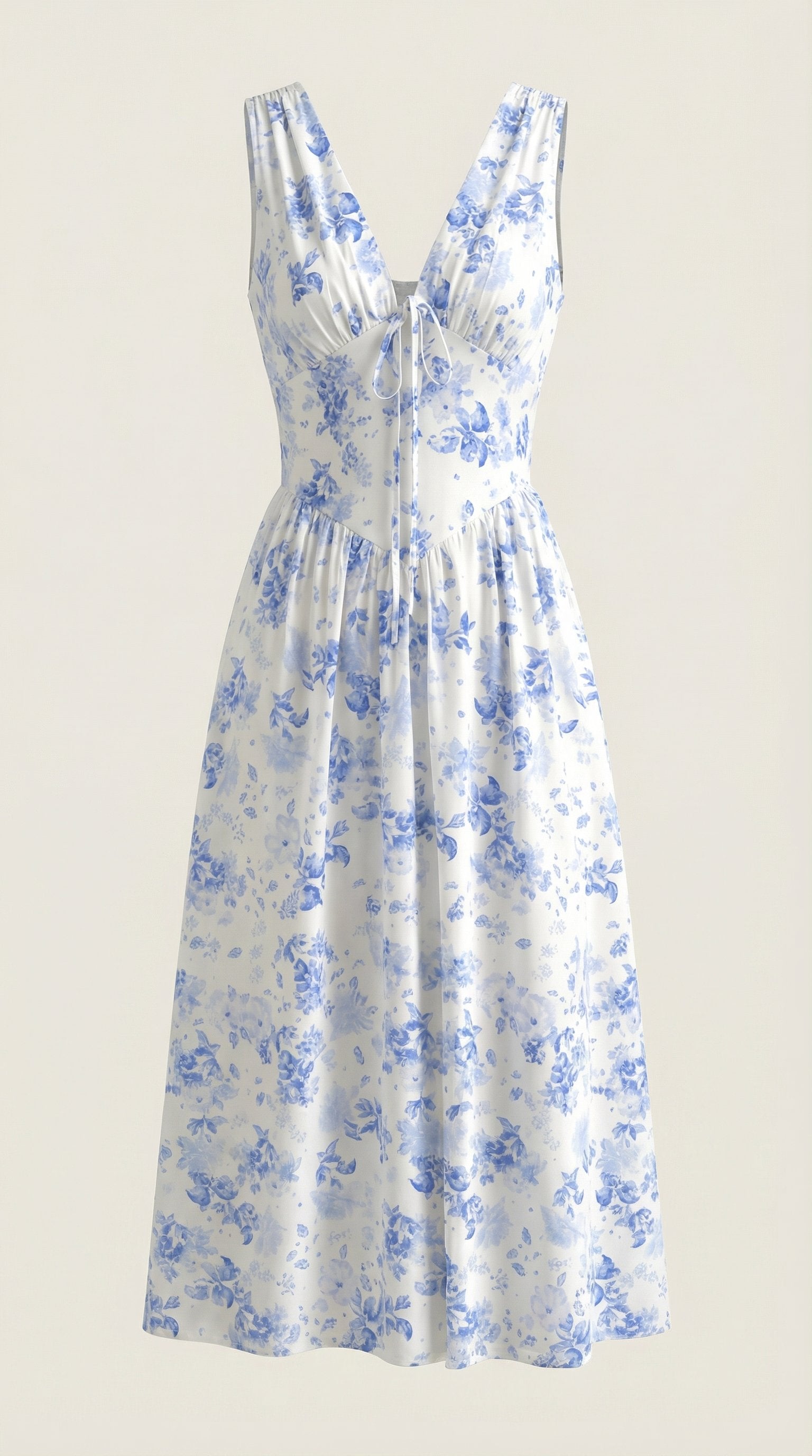Damen V-Ausschnitt Sommerkleid | Midi View 40