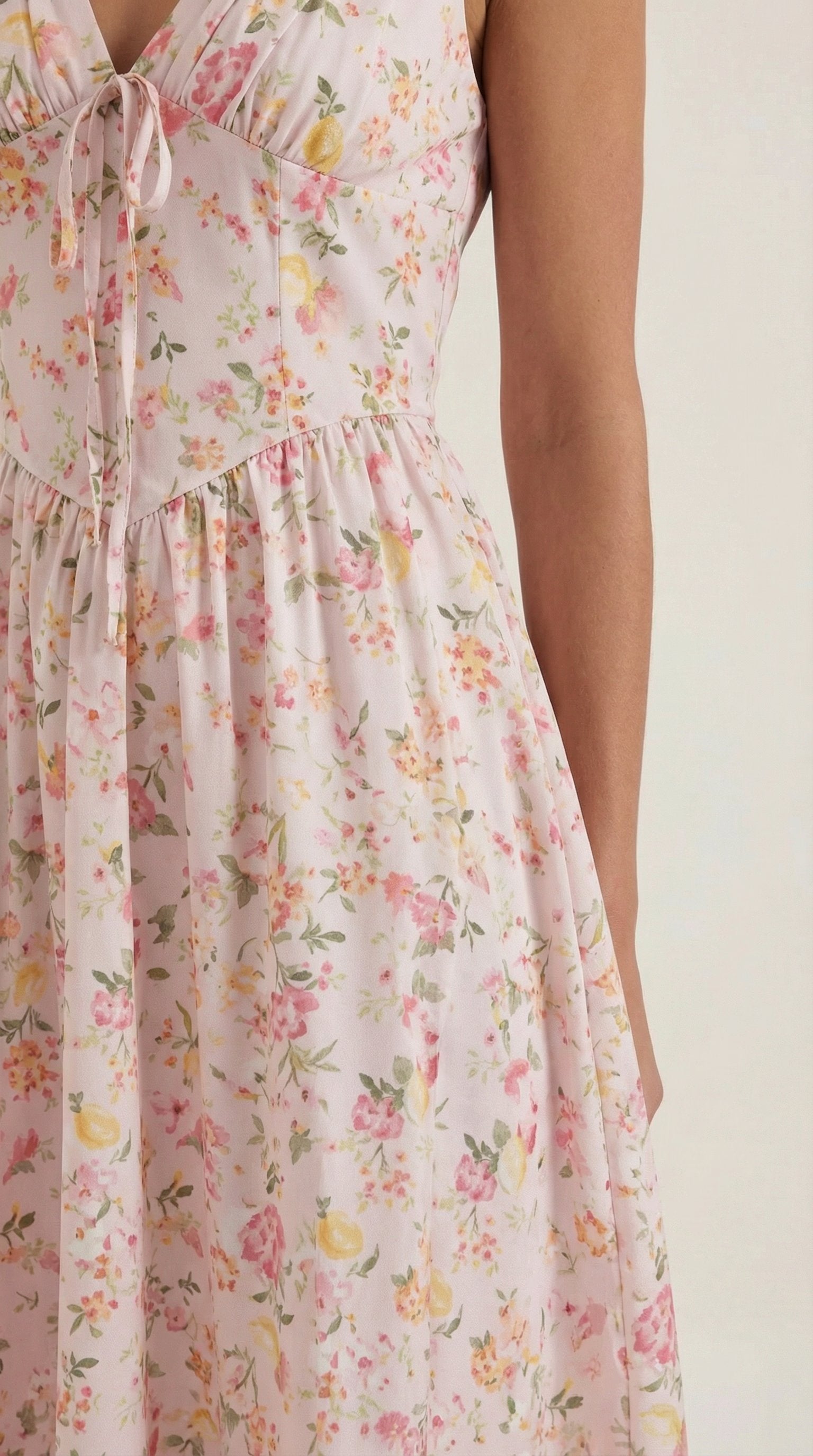 Damen V-Ausschnitt Sommerkleid | Midi View 43