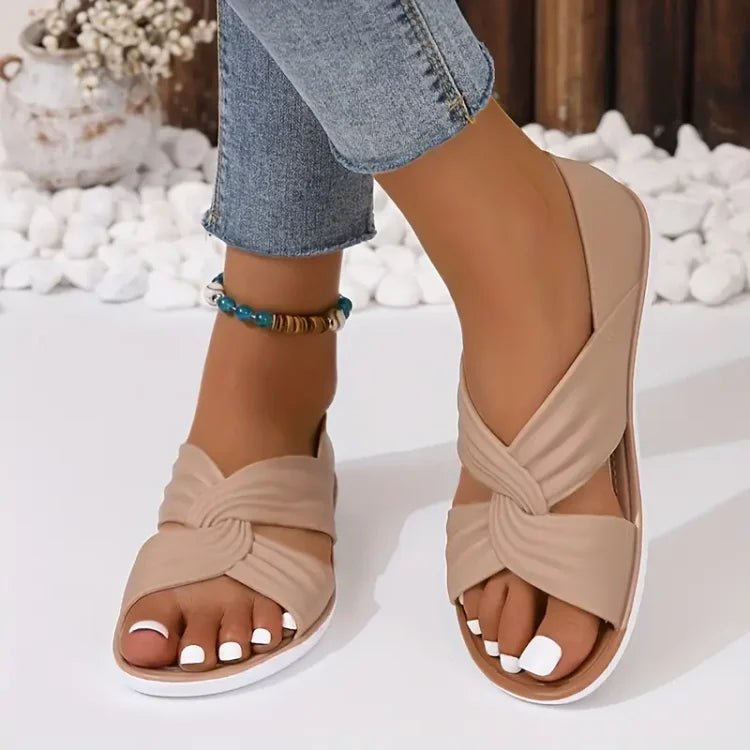 Damen Zehensandalen Gedrehte Riemen | Orthopädisch Side