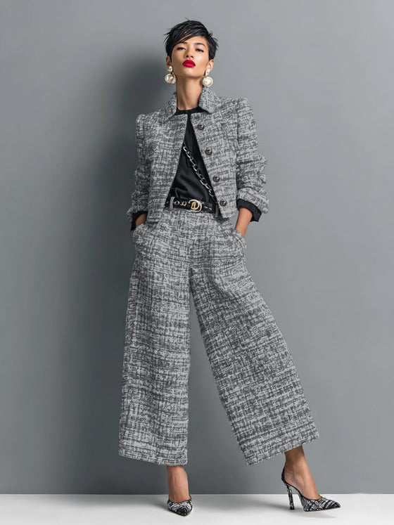 Damen Zweiteiliges Set | Weite Hose