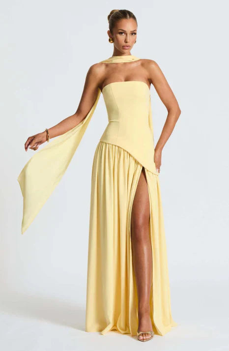 Damenkleid maxilang trägerlos – Ansicht 3