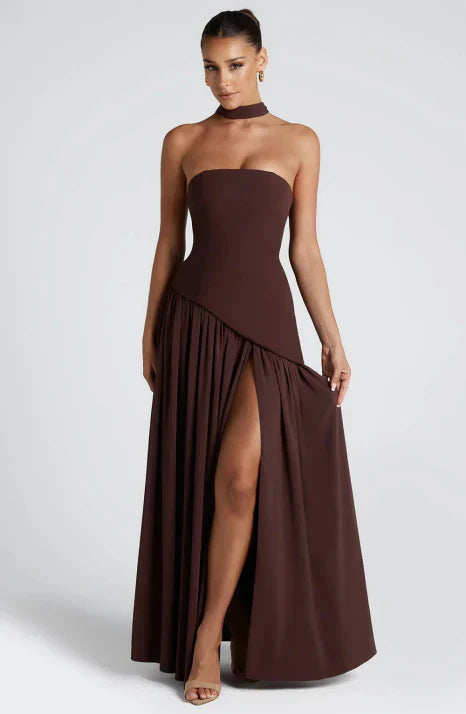 Damenkleid maxilang trägerlos – Ansicht 6