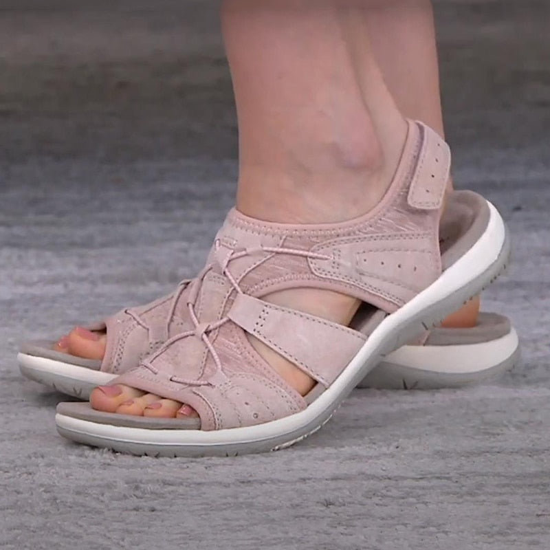 Orthopädische Sandalen mit Klettverschluss Riemen