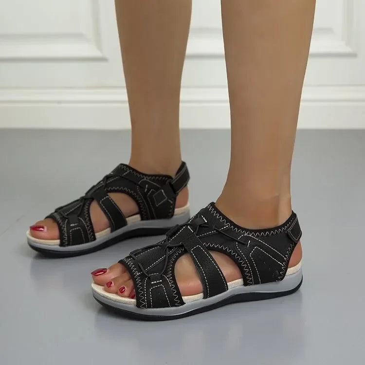 Orthopädische Sandalen mit Klettverschluss Riemen