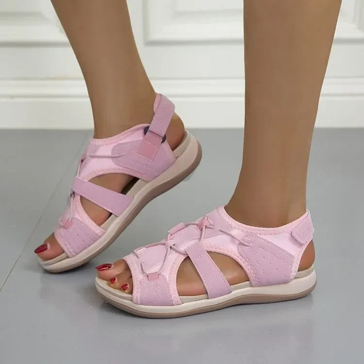 Orthopädische Sandalen mit Klettverschluss Riemen