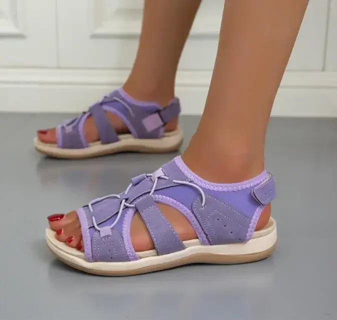 Orthopädische Sandalen mit Klettverschluss Riemen
