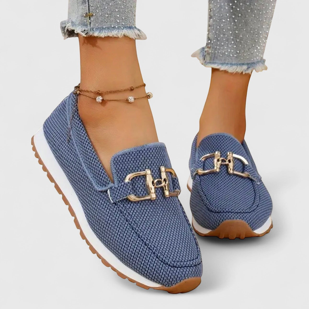 Loafers Damen aus Mesh mit Trense
